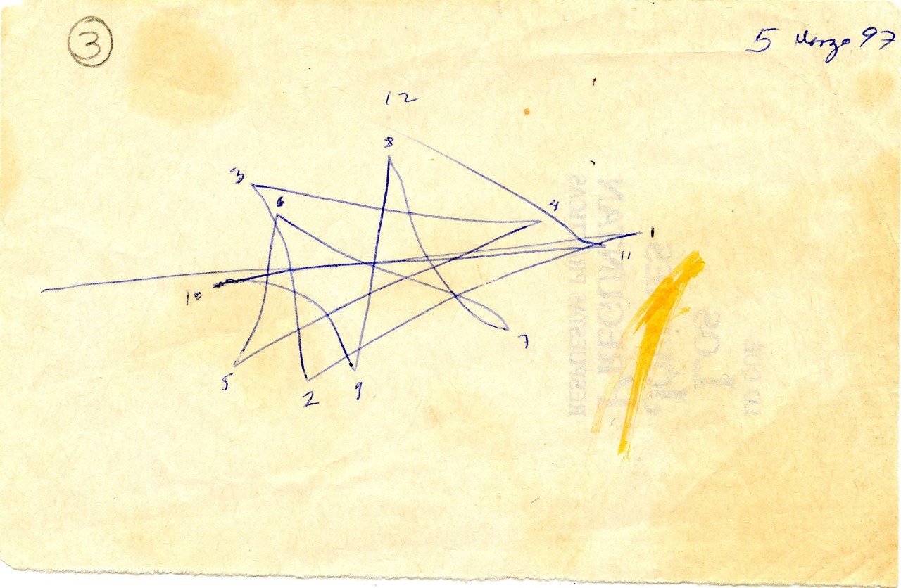 Boceto Original de El Bosque hecho por Juan Manzano Ramírez para el Libro de Trazos Divinos