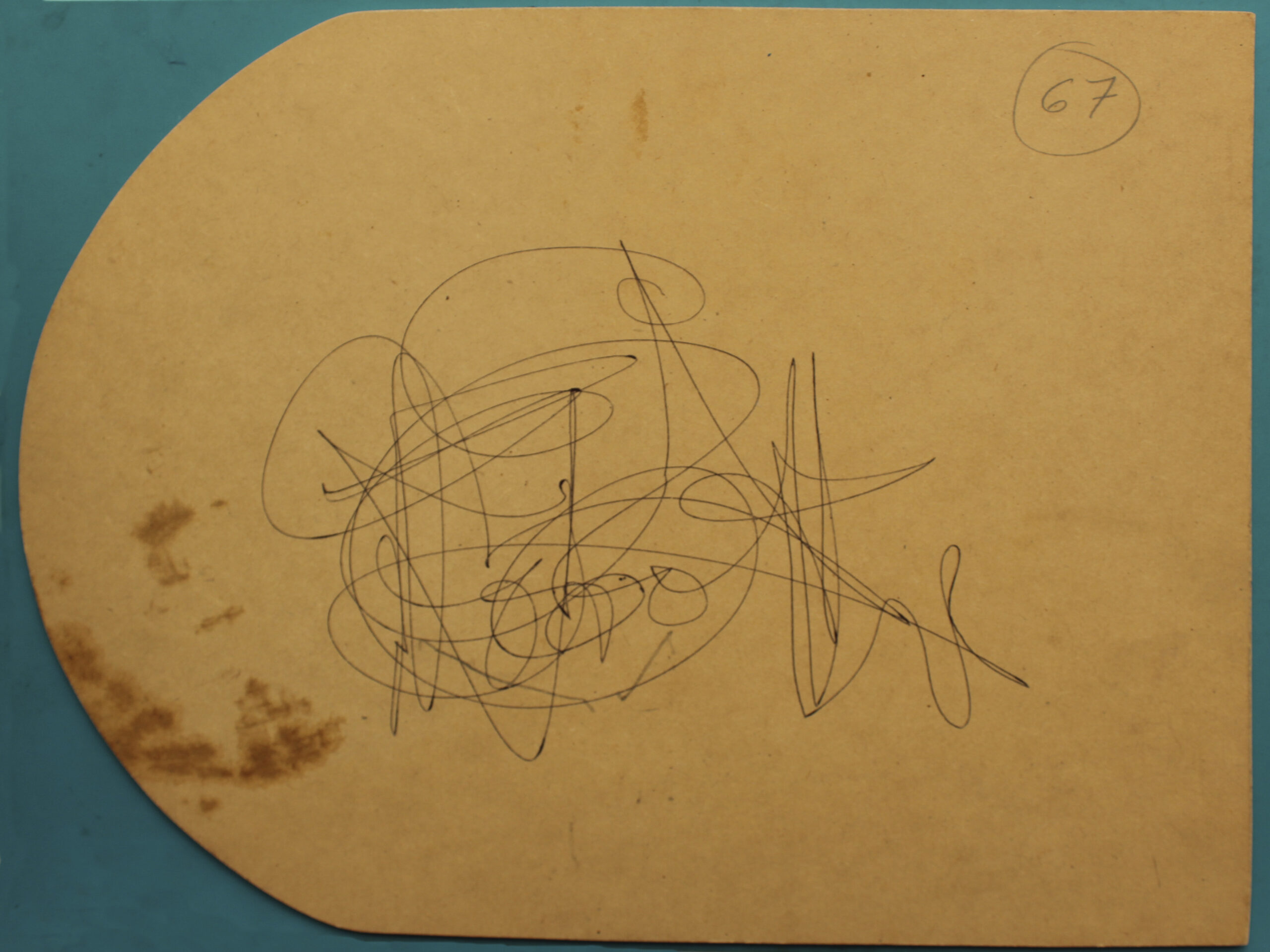 Boceto Original de La Primera Manifestación de Dios hecho por Juan Manzano Ramírez para el Libro Trazos Divinos